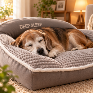関節にやさしいクッションベッド よく眠るシニア犬のためのソファネスト